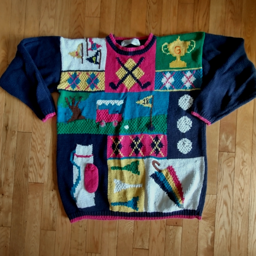 Vintage Medium Golf Sweater
